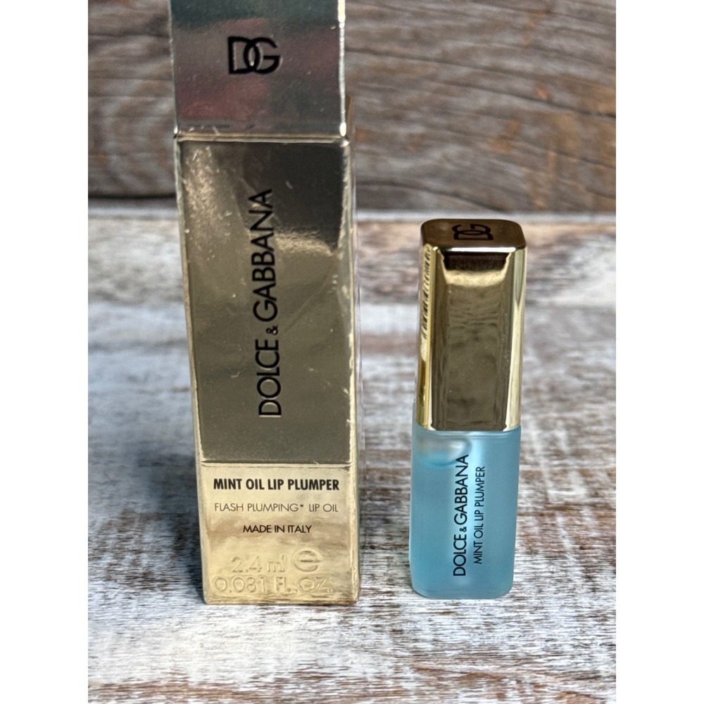 Dolce & Gabbana Mint Oil Lip Plumper Flash Plumping Oil 2.4ml New MSRP $28